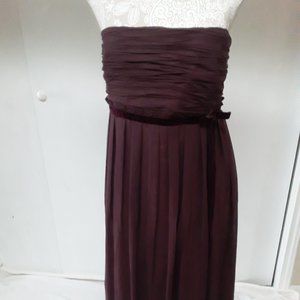 Ann Taylor Burgundy Midi Dress